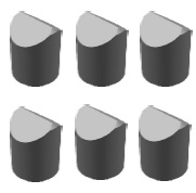 K30、K31型用于镶制一字型、十字型硬质合金钎头